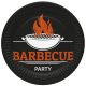 BBQ Party Set farfurii de hârtie pentru grătar 8 bucăți 18 cm
