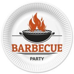 BBQ Party Farfurii de hârtie Barbecue, set de 8, 22,7 cm