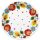 Colorat Cutout farfurie de hârtie, set de 8, 18 cm