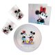 Disney Minnie  Disney 100 Set de petrecere Minnie cu farfurie de 23 cm - 36 bucăți