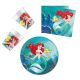 Prințesele Disney Ariel Curious Set de petrecere 36 buc cu farfurii de 23 cm