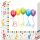 La mulți ani Streamers Șervețel Happy Birthday 20 buc 33x33 cm