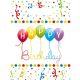 La mulți ani Streamers Happy Birthday pungă cadou, set de 6