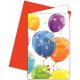 Baloane Sparkling invitație de petrecere set de 6