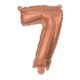 Numere Balon din folie numărul 7 Rose Gold 95 cm