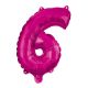 Numere Balon folie roz 6 95 cm