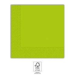   Colorat Unicolour Green Light Green Șervețel, Pachet de 20, 33x33 cm FSC
