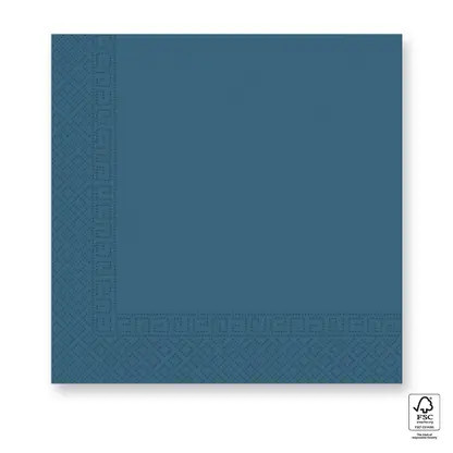 Colorat Unicolour Șervețel albastru 20 buc 33x33 cm FSC
