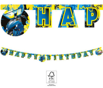 Batman Rogue Rage Inscripție Happy Birthday FSC 2 m