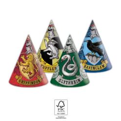   Harry Potter Hogwarts Houses Pălărie de petrecere, pălărie Napoleon 6 buc FSC