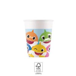 Baby Shark Fun in the Sun pahar de hârtie 8 buc 200 ml FSC