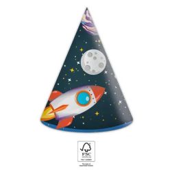   Spațiu Rocket Space pălărie de petrecere, șapcă 6 buc FSC