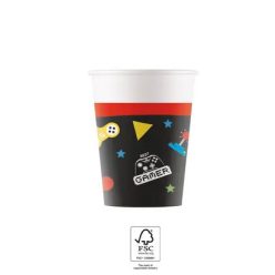Gamer Gaming Party pahar de hârtie 8 buc 200 ml FSC