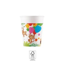 Junglă Balloons pahare din hârtie 8 buc 200 ml FSC