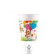 Junglă Balloons pahare din hârtie 8 buc 200 ml FSC