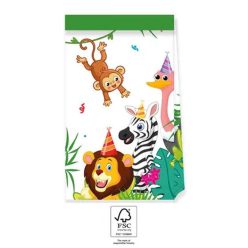 Junglă Balloons set pungi de hârtie 4 buc FSC