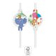 Junglă Balloons paie de hârtie, set de 4 bucăți FSC