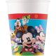 Disney Mickey  Rock the House pahar de hârtie 8 buc 200 ml FSC