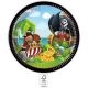 Pirat Island farfurie de hârtie 8 buc 23 cm FSC