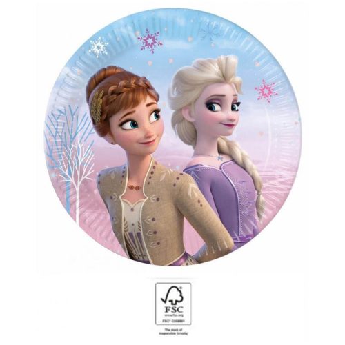 Disney Regatul de gheață Wind  farfurie de hârtie 8 buc 20 cm FSC
