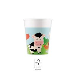 Farm  Party pahar de hârtie 8 buc 200 ml FSC