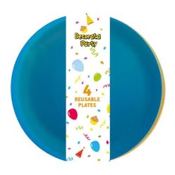 Colorat farfurie din plastic semitransparent set de 4