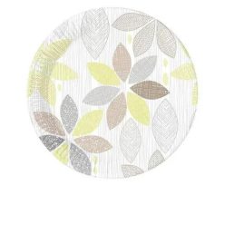   Floare Foliage Farfurie de hârtie cu model frunză 8 buc 23 cm