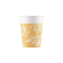 Floare Orange Leaves Pahar de hârtie frunză 8 buc 200 ml