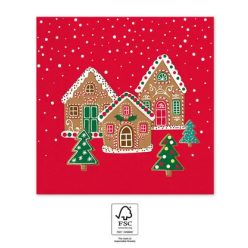 Crăciun Gingerhouses șervețel i 20 bucăți 33x33 cm FSC