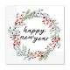 An Nou Fericit! Wreath Servețel Happy New Year 20 buc 33x33 cm FSC