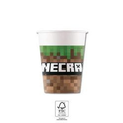 Minecraft Green pahar de hârtie 8 buc 200 ml FSC