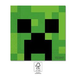  Minecraft Green șervețele pachet de 20 bucăți 33x33 cm FSC