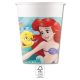 Prințesele Disney Ariel Curious pahară de hârtie pachet de 8 200 ml FSC