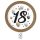 La mulți ani Milestone Happy Birthday 18 farfurii de hârtie 8 buc 23 cm FSC