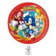Sonic Ariciul Sega Farfurii de hârtie 8 buc 23 cm FSC