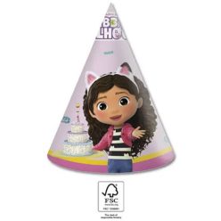   Gabby's Dollhouse Friends pălărie de petrecere, tricorne 6 buc FSC