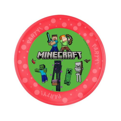 Minecraft farfurie de plastic premium micro 21 cm