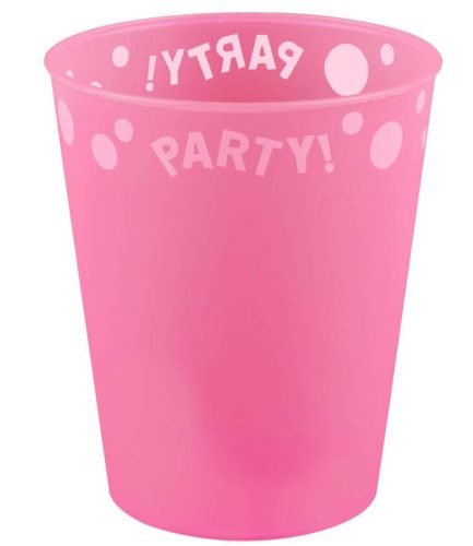 Party Pink Cana premium roz micro de plastic 250 ml