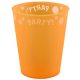 Party Orange Pahar de plastic micro premium portocaliu 250 ml