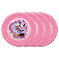   Disney Minnie  Junior set de 4 farfurii plate de plastic premium micro, 21 cm