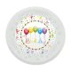 La mulți ani Little Princess Farfurie plată din plastic micro premium Happy Birthday Streamers 21 cm