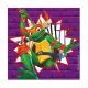 Țestoasele Ninja Purple șervețel 20 bucăți 33x33 cm FSC