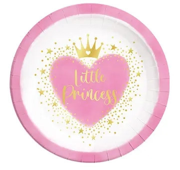 Prințese Little Princess Farfurie de hârtie 8 buc 23 cm FSC