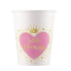 Prințese Little Princess pahar de hârtie 8 buc 200 ml FSC