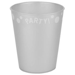 Party Silver Pahar din plastic premium micro argintiu 250 ml