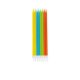 Colorat Bright Colors set de lumânări pentru tort cu suporturi, 16 buc