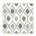 Colorat Boho Cells Set de 20 de șervete decorative 33x33 cm