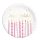 La mulți ani Candles Farfurie de hârtie Happy Birthday 8 buc 23 cm FSC