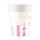 La mulți ani Candles Pahar de hârtie Happy Birthday 8 buc 200 ml FSC
