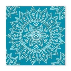Colorat Petrol White Șervețel Mandala 20 buc, 33x33 cm FSC